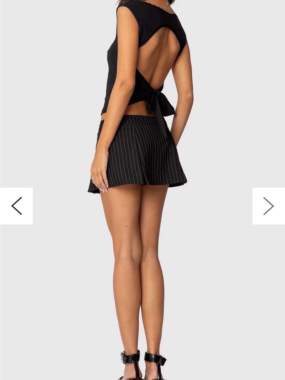 Edikted Fae Square Neck Open Back Top